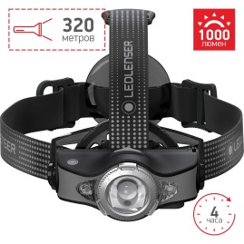 Аккумуляторный налобный фонарь LED LENSER MH11 черный